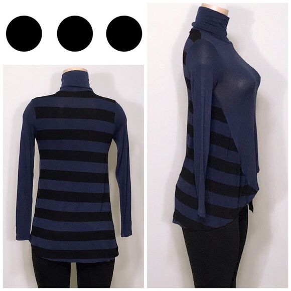 Hi-lo striped jersey top. NWOT - Picture 1 of 7